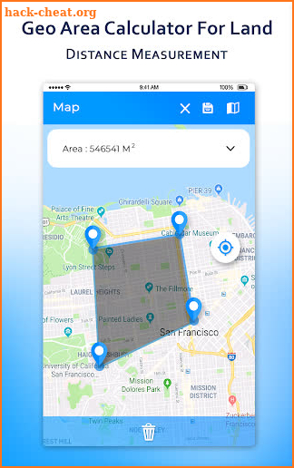 Geo Area Calculator For Land Distance Measurement screenshot