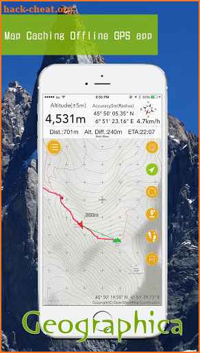 Geographica [Offline GPS APP] screenshot