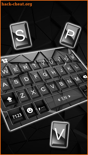 Geometric Grey SMS Keyboard Background screenshot