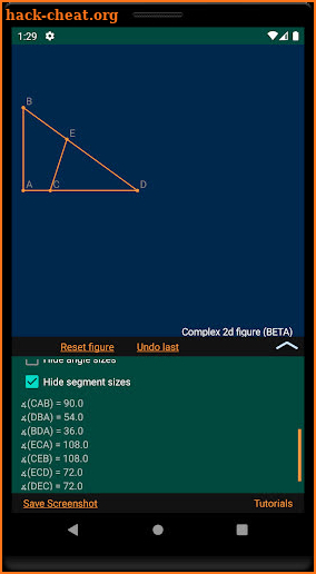 Geometry Calculator screenshot