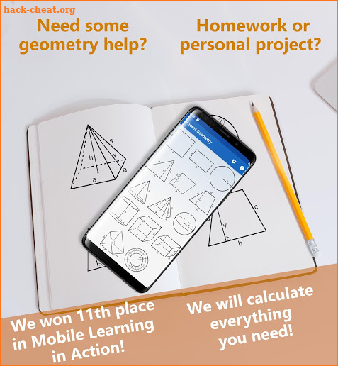 Geometry Calculator: Great homework help app free screenshot