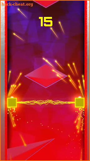Geometry double square red land screenshot
