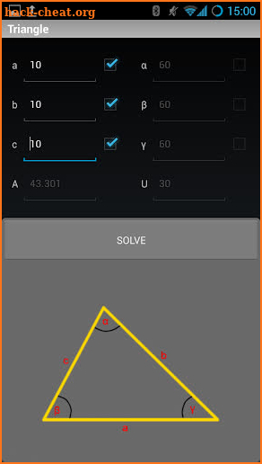 Geometry Solver screenshot