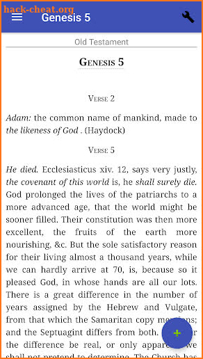 George Haydock's Catholic Bible Commentary screenshot