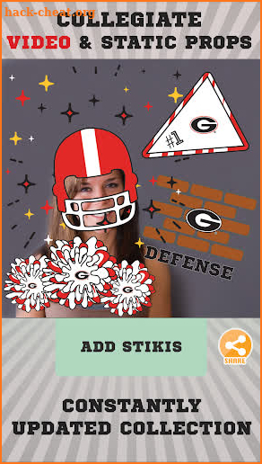 Georgia Bulldogs Animated Selfie Stickers screenshot