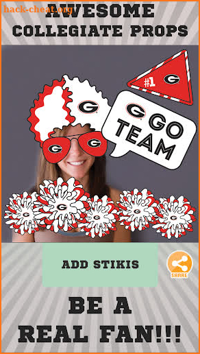 Georgia Bulldogs Selfie Stickers screenshot
