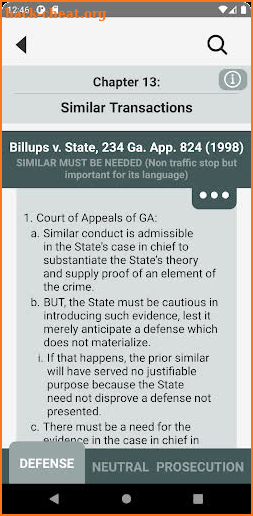 Georgia DUI Caselaw screenshot