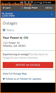 Georgia Power screenshot