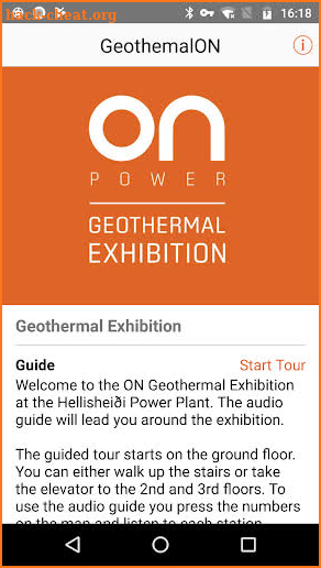 Geothermal­ Exhibition screenshot
