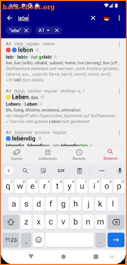 German Dictionary Pro screenshot