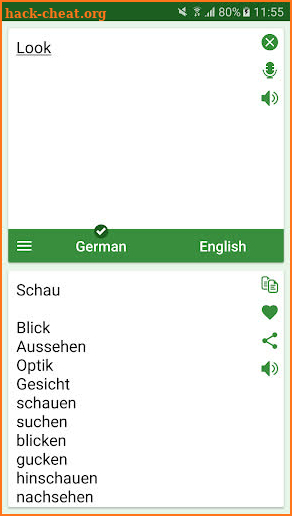 German English Translator screenshot