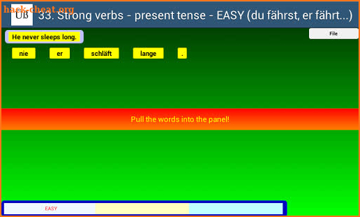 German Grammar Exercises P screenshot