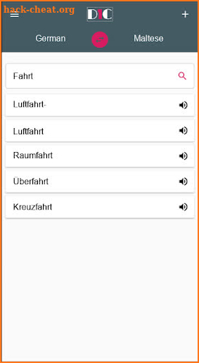 German - Maltese Dictionary (Dic1) screenshot