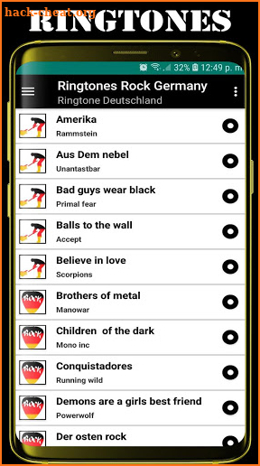 German Rock Ringtones screenshot