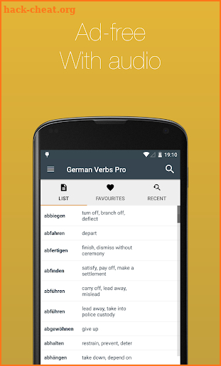 German Verb Conjugator Pro screenshot