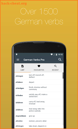 German Verb Conjugator Pro screenshot