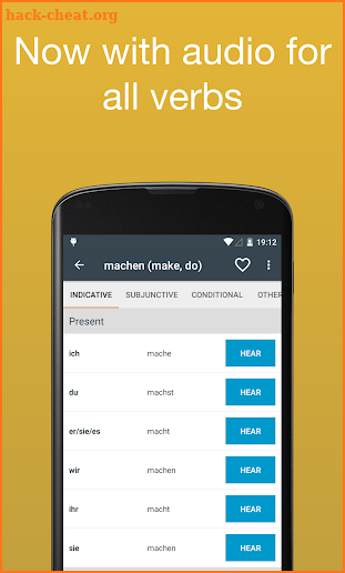 German Verb Conjugator Pro screenshot