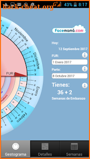 Gestograma y Calculadora de embarazo Facemamá screenshot