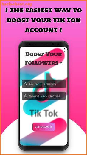 Get fans 💔 for Tik musically Tok like & followers screenshot