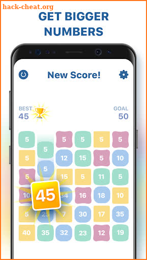 Get Fifty: Drag n Merge Numbers Game, Block Puzzle screenshot