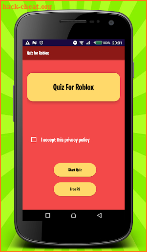 Get Free Robux Quiz screenshot