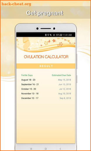 Get Pregnant - Ovulation Calculator screenshot