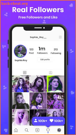 Get Real Followers for instagram : taghash screenshot