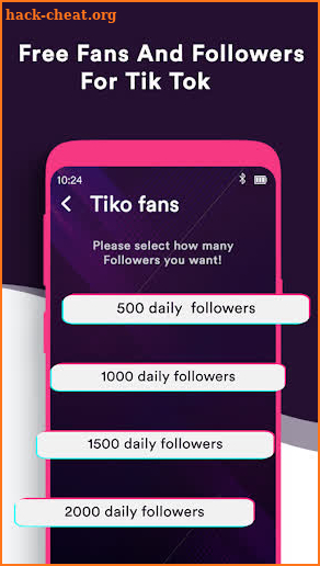 Get Tiko Fans Crazy Fans Get fans & Get followers screenshot