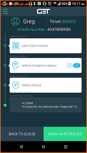GET Valet Attendant screenshot