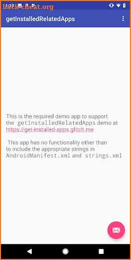 getInstalledRelatedApps Demo screenshot
