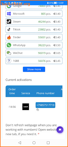 GetSMS - Receive SMS Online screenshot