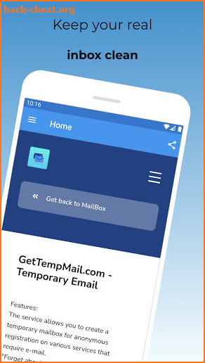 GetTempMail Pro screenshot