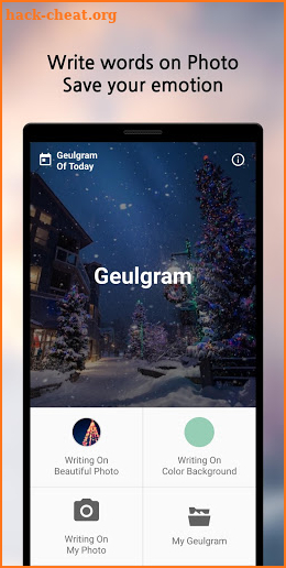 Geulgram - Text on Photo screenshot