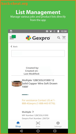Gexpro screenshot