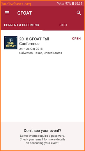 gfoat conference screenshot