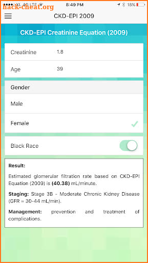 GFR Calculator: Kidney Health & CKD Stage screenshot
