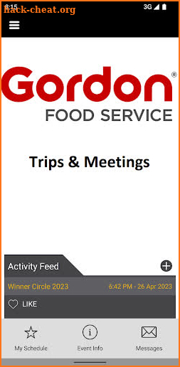 GFS Trips & Meetings screenshot