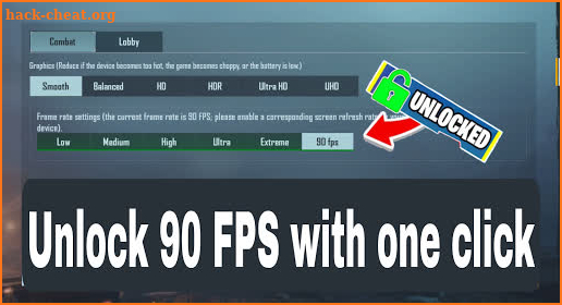 GFX - 90 FPS for ᑭᑌᗷG screenshot