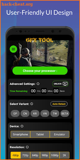 GFX Tool for PUBG: Game Booster and Cleaner screenshot
