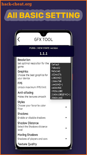 GFX tool for pubg new state screenshot