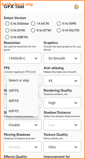 GFX Tool Pro For PUBG screenshot