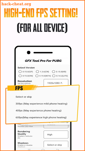 GFX Tool PUBG Pro (Advance FPS Settings + No Ban) screenshot