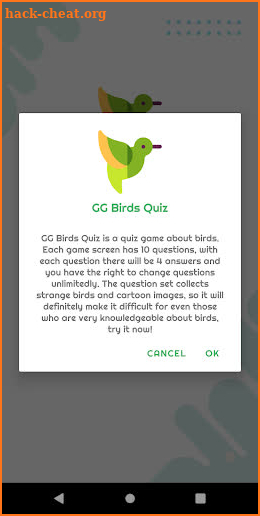 GG Birds Quiz screenshot