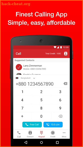 GGfone: Free Voice Calls Over Wifi + Wifi Calling screenshot