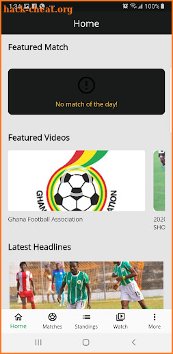 Ghana Football App screenshot