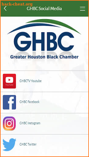 GHBC Mobile App screenshot