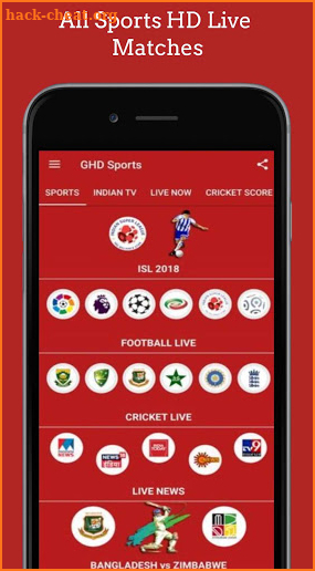 GHD SPORTS - Cricket Live TV Pika show TV Tips screenshot