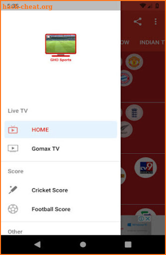 GHD SPORTS - Free HD Live TV Tips screenshot