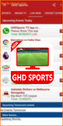 GHD SPORTS - Free Live TV  Hd Tips screenshot