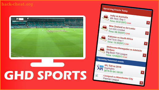 GHD Sports Guide :Live Tv App Cricket,IPL,Football screenshot